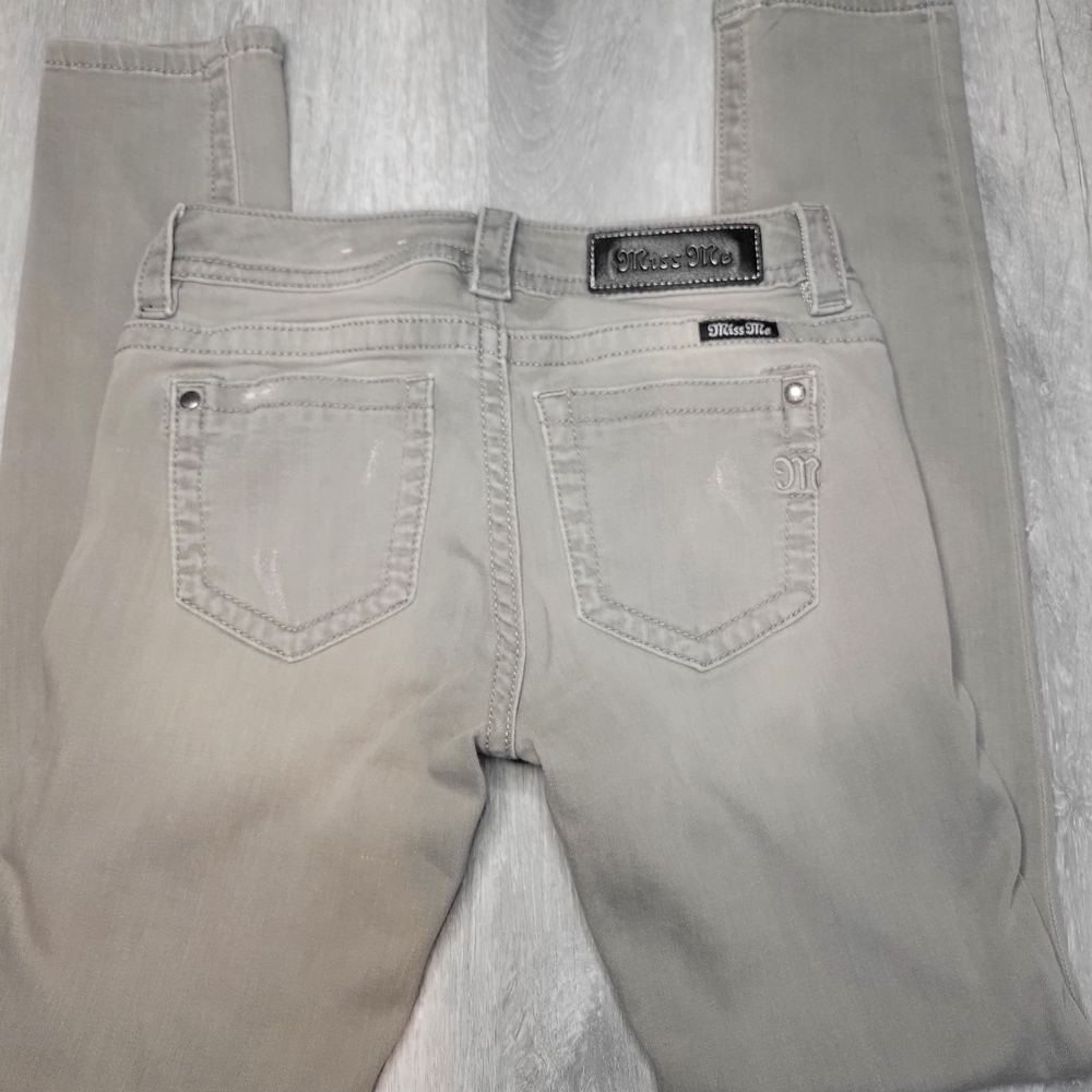Miss Me Women's Skinny Jeans in Light Gray